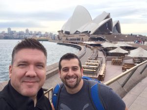 Christian and Vlad by the Sydney Opera House at DWCAU