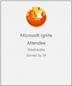 The Ignite Attendee badge in the Tech Community