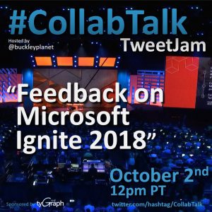 Octgober 2018 CollabTalk TweetJam