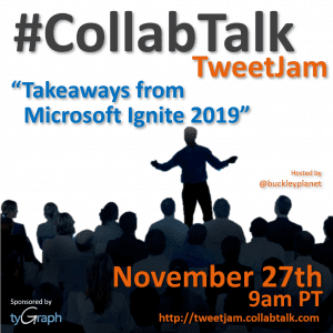#CollabTalk TweetJam for November 27th, 2019