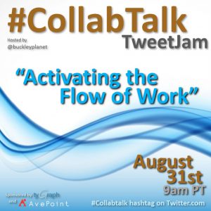 August 2021 #CollabTalk TweetJam on Activating the Flow of Work